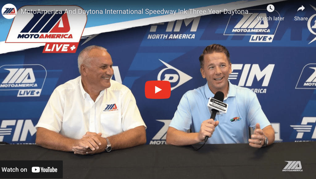 Read more about the article Video: MotoAmerica And Daytona Ink Three-Year Deal For 200